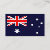 Australische Flagge Visitenkarte (Rückseite)