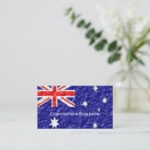 Australische Flagge Visitenkarte (Stehend Vorderseite)