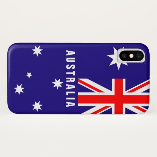 Australische Flagge von Australien personalisiert Case-Mate iPhone Hülle (Rückseite (Horizontal))