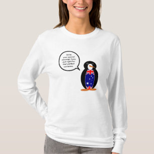 Australische Flagge Wildlife Pinguin personalisier T-Shirt
