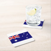 Australische Flaggen-Untersetzer Rechteckiger Pappuntersetzer (Vor Ort)