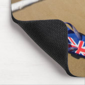 Australische Flaggen-Zapfen auf Strand | Südwales Mousepad (Ecke)