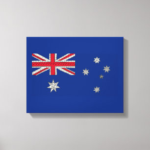 australische Flaggendekoration Leinwanddruck