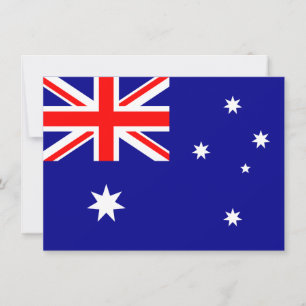 Australische Flaggeneinladung Einladung