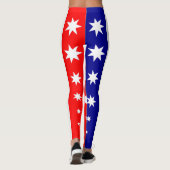 Australische Flaggenfarben ~Kangaroo ~ Einzigartig Leggings (Rückseite)