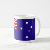 Australische Flaggenkaffee-Tasse Kaffeetasse (VorderseiteRechts)