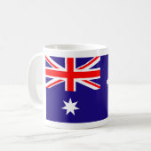 Australische Flaggenkaffee-Tasse Kaffeetasse (Vorderseite Links)