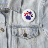 Australische Flaggenpaw Print Button (Beispiel)