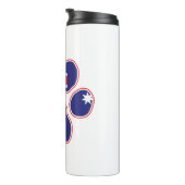 Australische Flaggenpaw Print Thermosbecher (Nach rechts gedreht)