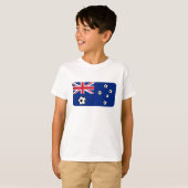 Australische Flaggensoccer-Balls T-Shirt (Vorne ganz)