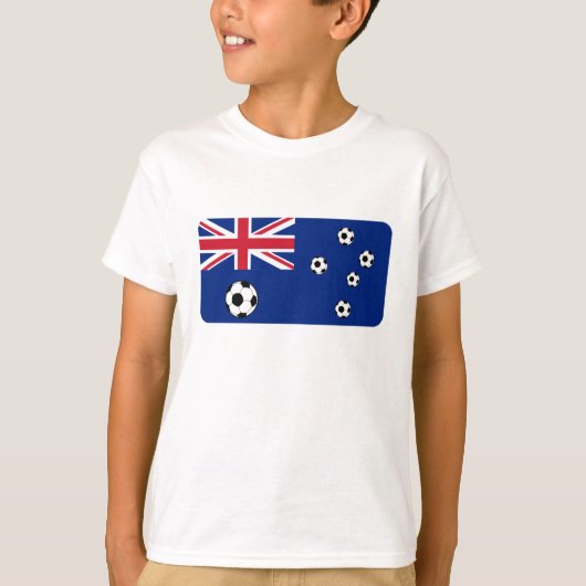Australische Flaggensoccer-Balls T-Shirt (Vorderseite)
