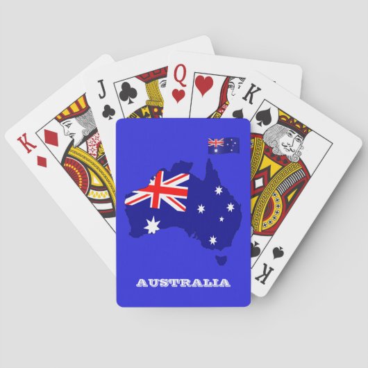 Australische Flaggenspiele, Australien Spielkarten (Rückseite)