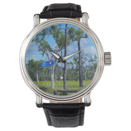 Australische Flaggenwache Armbanduhr