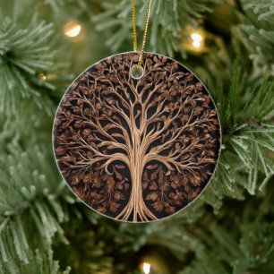 Australische Freuden: Waratah Tree Wood Print, Keramik Ornament
