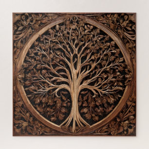 Australische Freuden: Waratah Tree Wood Print, Puzzle