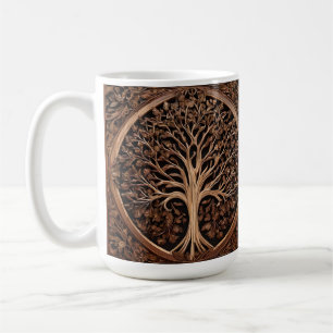 Australische Freuden: Waratah Wood Print, Kaffeetasse
