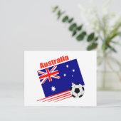 Australische Fußballmannschaft Postkarte (Stehend Vorderseite)