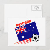 Australische Fußballmannschaft Postkarte (Vorne/Hinten)