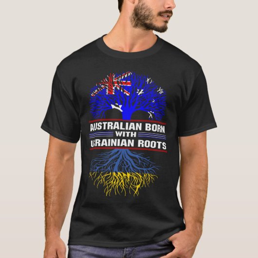 Australische Geboren mit ukrainischen Wurzeln T-Shirt (Vorderseite)