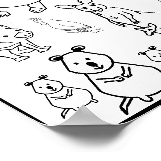 Australische gefährdete Tiere, Poster (Ecke)