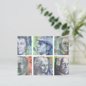 Australische Geld Dollar Postkarte (Stehend Vorderseite)