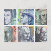 Australische Geld Dollar Postkarte (Vorderseite)