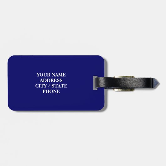 Australische Gepäckmarke für Gepäck und Koffer Gepäckanhänger (Rückseite horizontal)