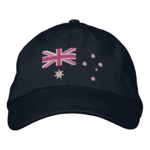 Australische Girly Flaggen-Stickerei Bestickte Baseballkappe