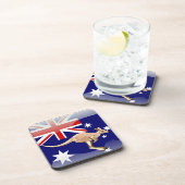 Australische glatte Flagge Getränkeuntersetzer (Rechte Seite)