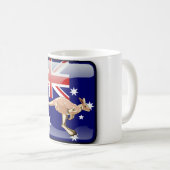 Australische glatte Flagge Kaffeetasse (VorderseiteRechts)