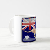 Australische glatte Flagge Kaffeetasse (Vorderseite Links)