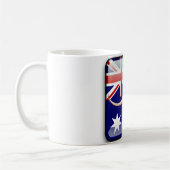 Australische glatte Flagge Kaffeetasse (Links)