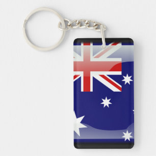 Australische glatte Flagge Schlüsselanhänger