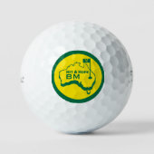 Australische Golfer-Geschenke Golfball (Vorderseite)