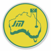 Australische Golfschenkungen Aufkleber (Vorderseite)