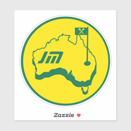 Australische Golfschenkungen Aufkleber (Blatt)