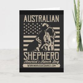 Australische Grußkarten USA Karte