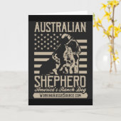 Australische Grußkarten USA Karte (Gelbe Blume)