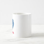 Australische Herzenflagge Kaffeetasse (Mittel)