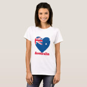 Australische Herzenflagge T-Shirt (Vorne ganz)