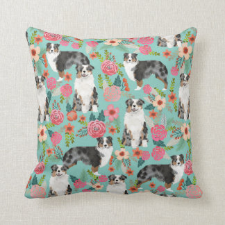 Australische Hirten Florals Pillow Kissen