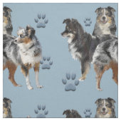 Australische Hirtenblauer Stoff (Muster)