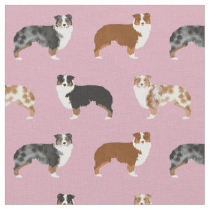 Australische Hirtenhunde staubig pink Stoff