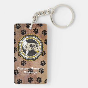 Australische Hirtenpaws Hundehunde Lover Custom Schlüsselanhänger