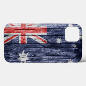 Australische Holzflagge Case-Mate iPhone Hülle (Rückseite (Horizontal))