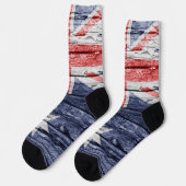 Australische Holzflagge Socken (Linkes Detail)