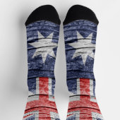 Australische Holzflagge Socken (Oben)