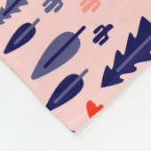 Australische Ikonen, nahtlos dekoratives Muster. Fleecedecke (Ecke)