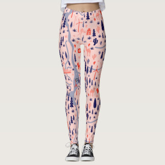 Australische Ikonen, nahtlos dekoratives Muster. Leggings
