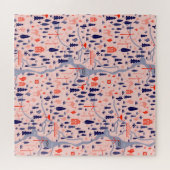 Australische Ikonen, nahtlos dekoratives Muster. Puzzle (Horizontal)